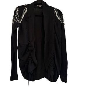 Armani Exchange beaded shoulders cardigan